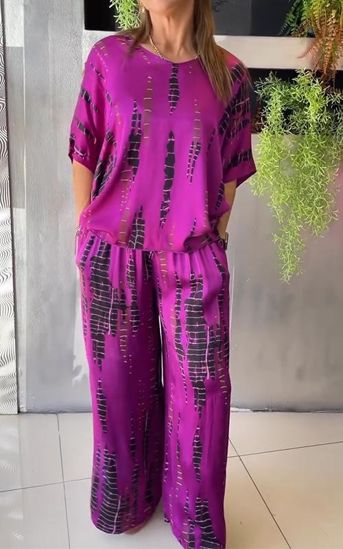 Marie - Casual Set met patroon