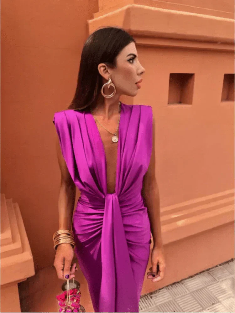 Cordelia | Elegantes Kleid mit Drapierung
