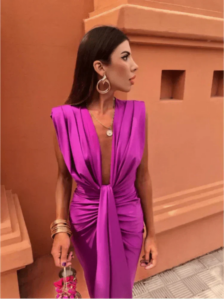 Cordelia | Elegantes Kleid mit Drapierung