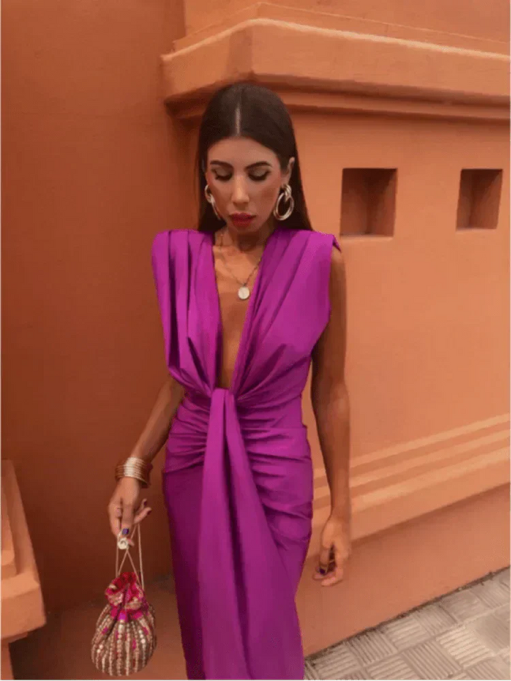 Cordelia | Elegantes Kleid mit Drapierung