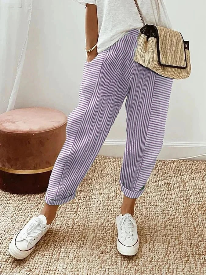 THALINA | HOSE MIT STREIFEN